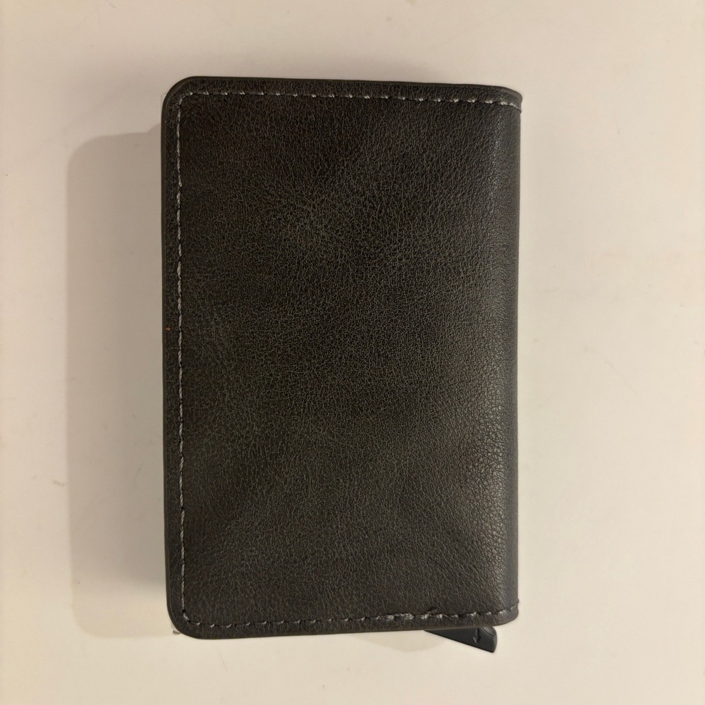 Simpl Toggl Pop up Card Holder Wallet Mens Black Aluminum RFID Blocking Slim